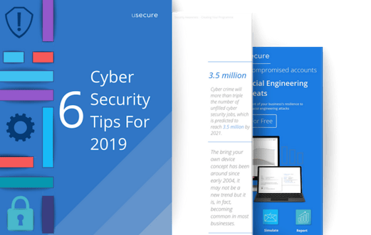 6 cyber security tips for 2019, 3 page mockup 