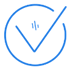 Blue simplified partner solution icon