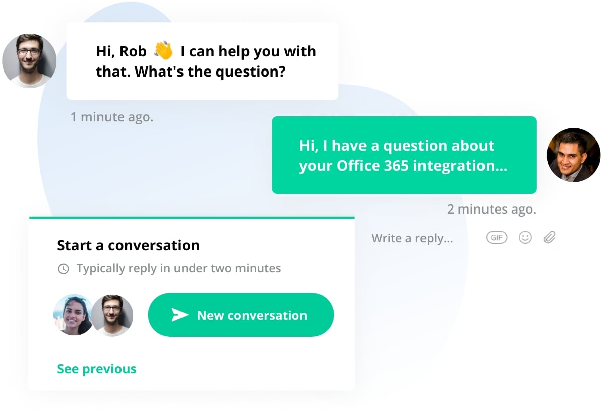 Instant live chat support