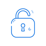 Padlock- dark blue 